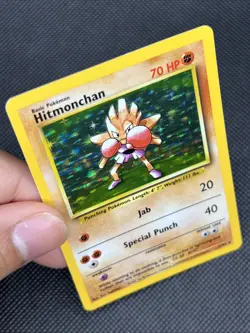 Pokemon TCG Cards Hitmonchan 7/102 Base Set Holo Rare LP-MP - Image 4