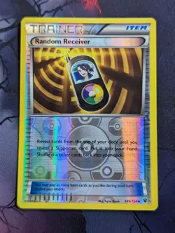 Random Receiver 109/124 Trainer Reverse Holo XY Fates Collide Pokemon Card - Image 1