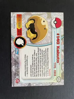 Kabuto Pokemon Topps 2000 Blue Logo Card - Image 2
