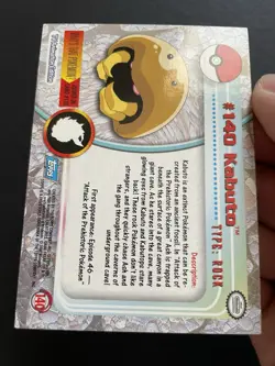 Kabuto Pokemon Topps 2000 Blue Logo Card - Image 4