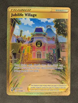 Jubilife Village 212/189 Pokemon TCG Secret Rare Astral Radiance Near Mint - Image 1