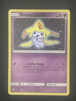 Shining Jirachi 42/73 Shiny Holo Rare Shining Legends Pokemon Card NM - Image 3