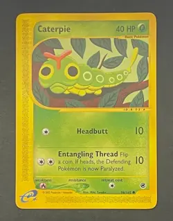 Pokemon Card Caterpie 96/165 Expedition - Lightly Played - Image 1