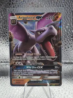 Pokemon TCG 2019 Aerodactyl GX 106/236 Sm-Unified Minds Holo Ultra Rare - Image 1