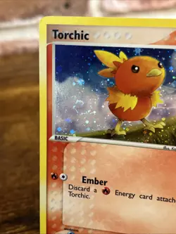 Torchic Holo Foil Promo 017 Black Star Promo Pokemon 2004 Swirl Holo - Image 3