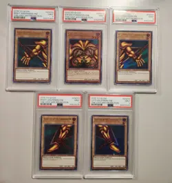 Yu-Gi-Oh! Exodia The Forbidden One Lost Art Promo SET All PSA 9 LART EN002-EN006 - Image 1