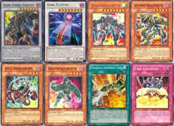 Yugioh Reactor 2023 Deck - Flying Fortress SKY - Dark Strike Fighter - 55 Cards - Image 1