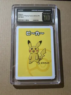 2019 Pikachu Old Maid Japanese Pokemon Card CGC Pristine 10 - Image 1