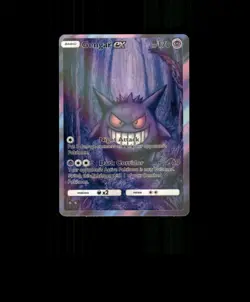 FAN-ART READ DESCRIPTION BELOW Glossy HOLO Gengar Card Gengar Pokemon Card p1 - Image 1