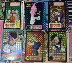 Dragon Ball Z Carddass Lot Of 6 Cards PRISM TCG BANDAI Japanese 1996 (US SELLER) - Image 1