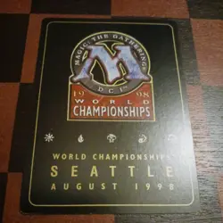 Mtg Cursed Scroll LP/NM - Ben Rubin - 1998 ~ World Championship Magic Card - Image 4