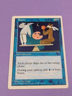 MTG Magic the Gathering: Fifth Edition: Stasis Rare - LP - Image 1