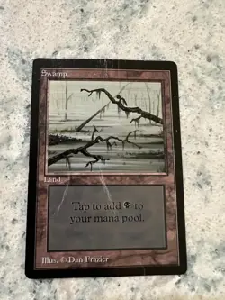 Swamp - Beta - MP - Limited Edition - MTG - Magic the Gathering - Image 1