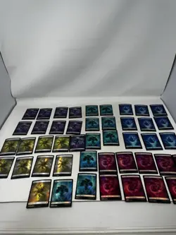 MtG Theros Beyond Death Foil Full Art Land 9 Full Sets NM - Image 1
