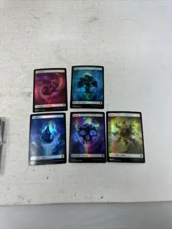 MtG Theros Beyond Death Foil Full Art Land 9 Full Sets NM - Image 2