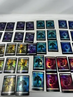 MtG Theros Beyond Death Foil Full Art Land 9 Full Sets NM - Image 4