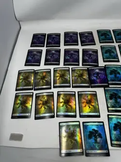 MtG Theros Beyond Death Foil Full Art Land 9 Full Sets NM - Image 5