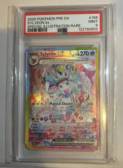 Pokemon Sylveon ex 156/131 Prismatic Evolutions Special Illustration Rare PSA 9 - Image 1