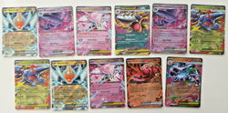 11 Phantasmal Flames EX cards including Mega Charizard X EX Pokemon - Image 1
