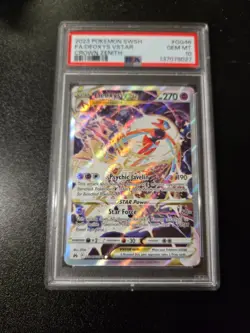 2023 POKEMON SWORD & SHIELD CROWN ZENITH #GG46 FULL ART/DEOXYS VSTAR PSA 10 - Image 1