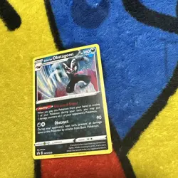 Pokemon Sword & Shield Black Star Promo Cosmo Holo Galarian Obstagoon SWSH059 NM - Image 1