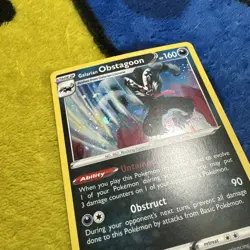 Pokemon Sword & Shield Black Star Promo Cosmo Holo Galarian Obstagoon SWSH059 NM - Image 2