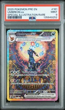PSA 9 UMBREON ex 161/131 | Prismatic Evolutions SIR Full Art Graded Pokemon Card - Image 1