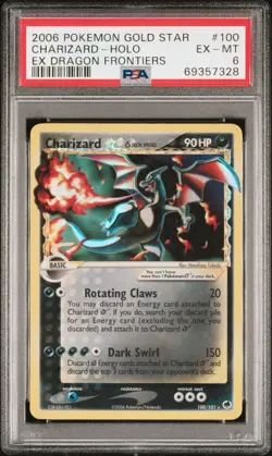 PSA 6 CHARIZARD GOLD STAR 100/101 | EX Dragon Frontiers Graded Pokemon Card - Image 1