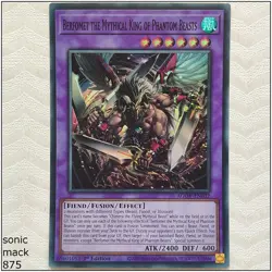 Berfomet the Mythical King of Phantom Beasts - AGOV-EN032 SR 1st Edition Yugioh - Image 1