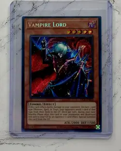 Vampire Lord DCR-EN000 Dark Crisis 25th Anniversary NM/Mint Secret Rare - Image 1