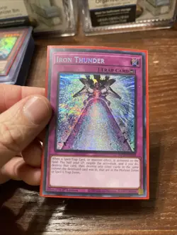 Yu-Gi-Oh Iron Thunder Prismatic Secret Rare PSR MP25-EN058 Mega-Pack 1st Edition - Image 1