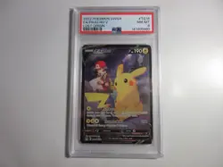 PSA 8 Pikachu V TG16 Lost Origin Pokemon Card - Image 1