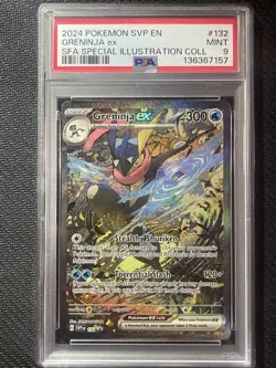 Greninja ex 132 Sv: Scarlet & Violet Promo Cards Holo PSA9 - Image 1