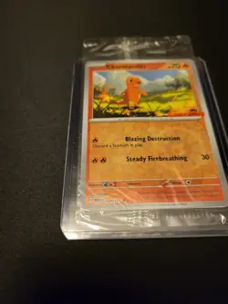 Pokemon Charmander Reverse Holo Card 004/165 -GameStop Promo- Sealed - Image 2