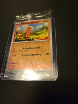 Pokemon Charmander Reverse Holo Card 004/165 -GameStop Promo- Sealed - Image 3