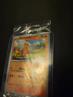 Pokemon Charmander Reverse Holo Card 004/165 -GameStop Promo- Sealed - Image 4
