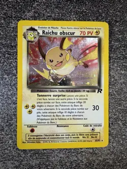 RAICHU OBSCUR HOLO - POKEMON 83/82 TEAM ROCKET EDITION 2 FR - Image 1
