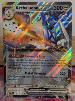 ARCHALUDON EX 130/191 DOUBLE RARE SURGING SPARKS POKEMON NEAR MINT - Image 1