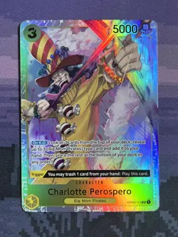 Charlotte Perospero OP03-113 SR One Piece Pillars of Strength Foil Near Mint NM - Image 1
