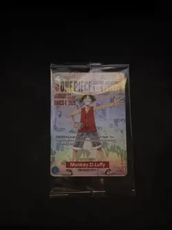 Monkey D Luffy (College Basketball Us Voyage) One Piece Promotion Card Sealed - Image 1
