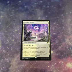 Godless Shrine Land Plains Swamp Shock Edge of Eternities EOE MTG Card R 0254 - Image 1
