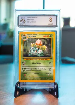 1999 Pokemon Card MINT CGA 9 Bulbasaur & NM/MT CGA 8 Ivysaur Base Set Non Holo - Image 2