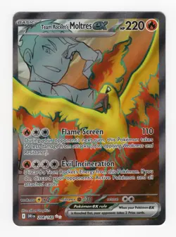 Pokemon Card Team Rocket’s Moltres EX 208/182 Destined Rivals Near Mint - Image 1