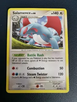 Pokemon Card Salamence 24/100 D&P Stormfront Non-Holo Rare - Image 1