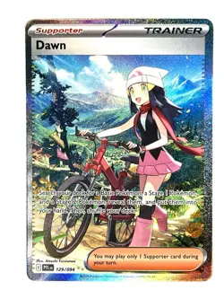 Dawn 129/094 Special Illustration Rare SIR Phantasmal Flames Pokemon TCG Card - Image 1