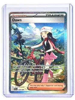 Dawn 129/094 Special Illustration Rare SIR Phantasmal Flames Pokemon TCG Card - Image 3