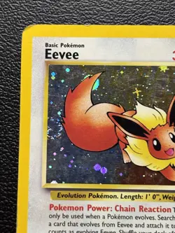 Eevee 11/53 Holo WoTC Promo SWIRL Pokemon Card HP - Image 3
