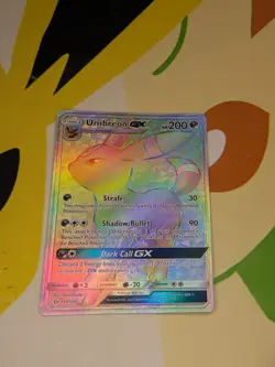 Pokemon TCG Umbreon GX 154/149 Secret Rare Rainbow Holo Card Sun & Moon Base - Image 1