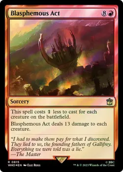 Blasphemous Act Surge Foil Doctor Who Commander NM MTG - Image 1