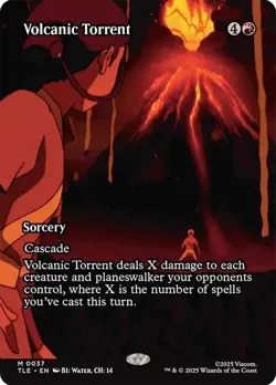 Volcanic Torrent Borderles Avatar: The Last Airbender NM MTG - Image 1